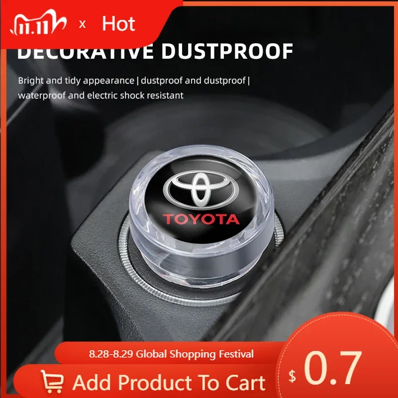 

Fot Toyota 2026, новые автомобильные детали, пылезащитный чехол для устройства зажигания для Toyota GRsport Hilux Aygo Yaris Corolla Rav4 CHR Auris Cruis
