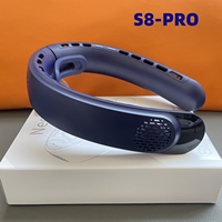 Portable Neck Fan 4 Turbo Hands Free Bladeless Neck Cooler 4000 mAh Battery Personal Wearable Fan 3 Speeds 360° Cooling Airflow