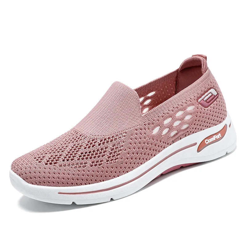 2024 Spring New Mesh Women's Running ShoesBreathable Casual Single Shoes Old Beiiing ClothShoes Mainland China