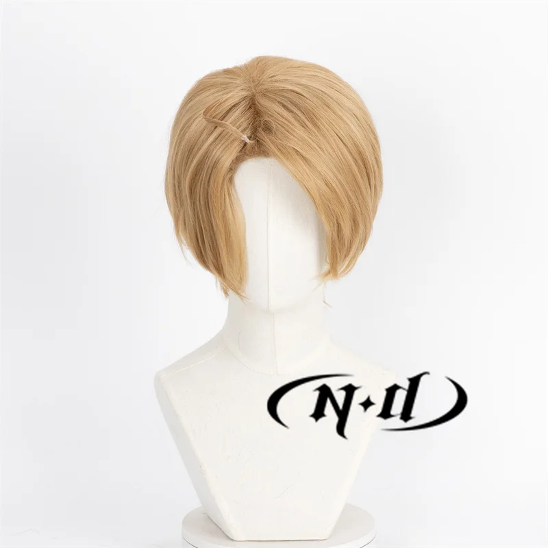 ND Alfred F. Jones Cosplay Wigs Hetalia America Anime Cos Hair Wigs for Costume Theme Comic Con Party Heat Resistant Synthetic