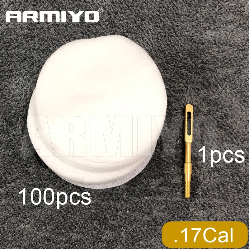 Armiyo Schlauch- und Rohrreinigungspads aus Wollfilz mit Löchern, 6 cm, Messinghalter, massive Schlitzspitzen für 4,5 mm bis 9 mm Jagd – Detail 5