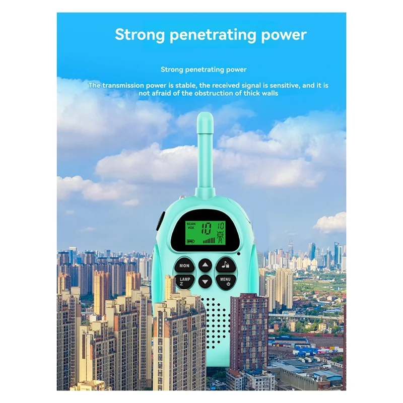 Hot-1Pair เด็กไร้สายโทรศัพท์ Walkie Multi Walkie-Talkie Interactive 3KM Transmission Kids
