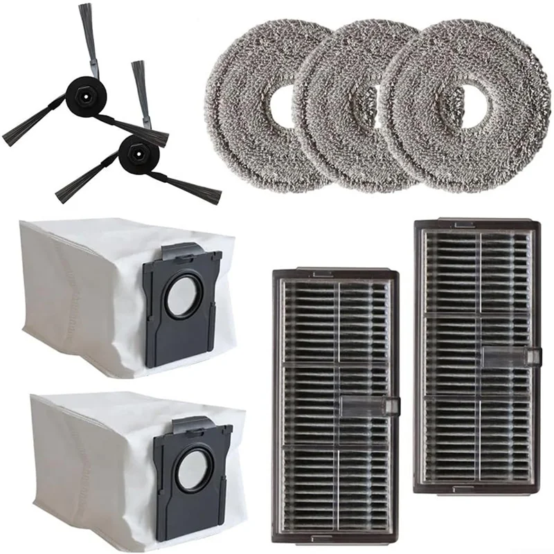 X17A 2025 NEW-For MOVA P50 Pro Ultra Robot Vacuum Cleaner Side Brush Hepa Filter Mop Cloth Dust Bags Replacement Parts