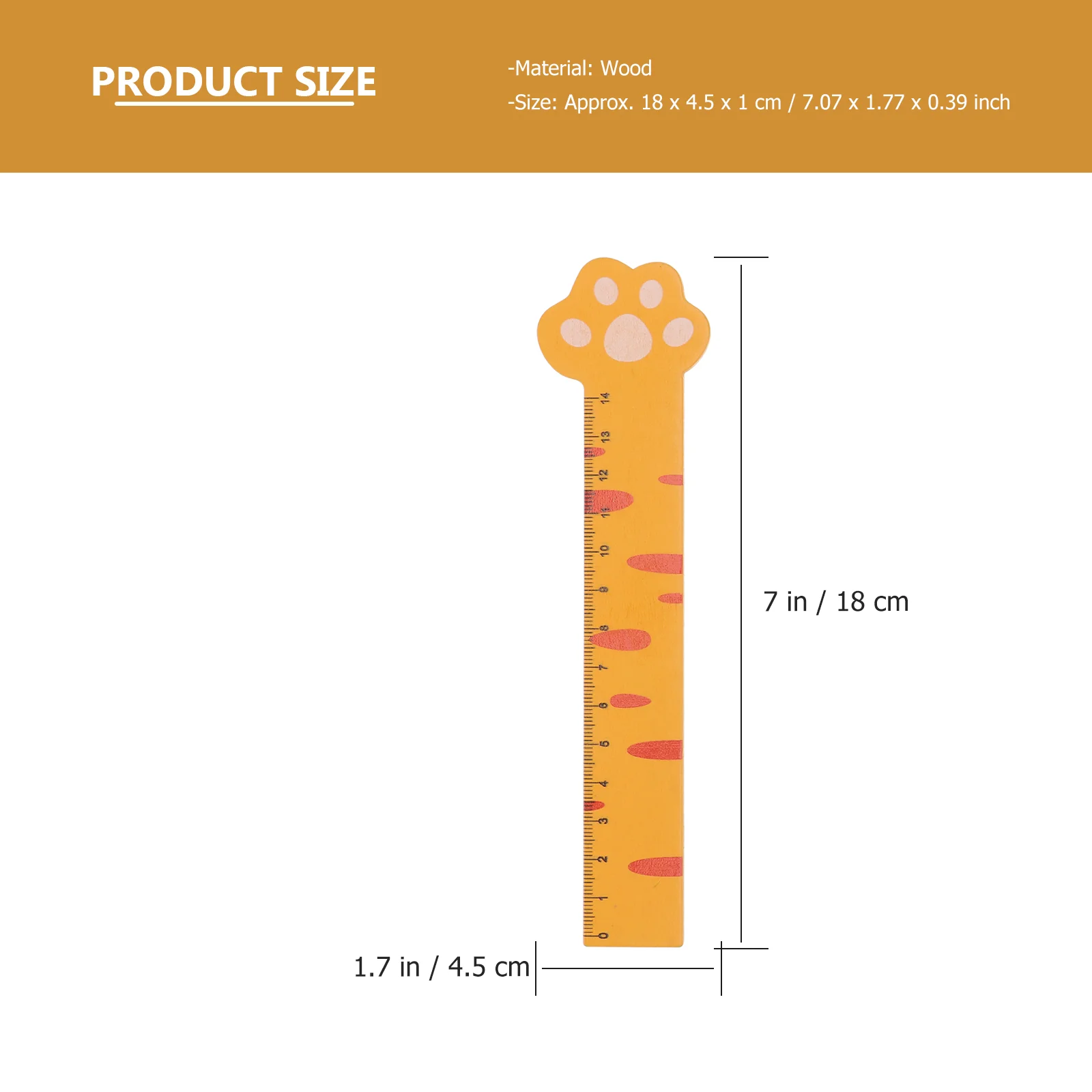 8 Pcs Bookmarks Measuring Ruler Creative Rulers Cartoon Lovely Straight Stationery Wooden Child