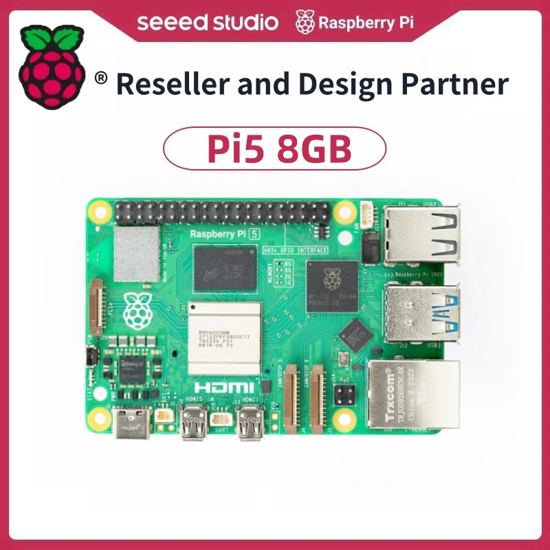 Raspberry Pi5 8GB Laptop, Raspberry pi 5 MIni PC Computer,2.4GHz 64-bit Quad-core Arm Cortex-A76, Bluetooth5.0,BLE Wireless