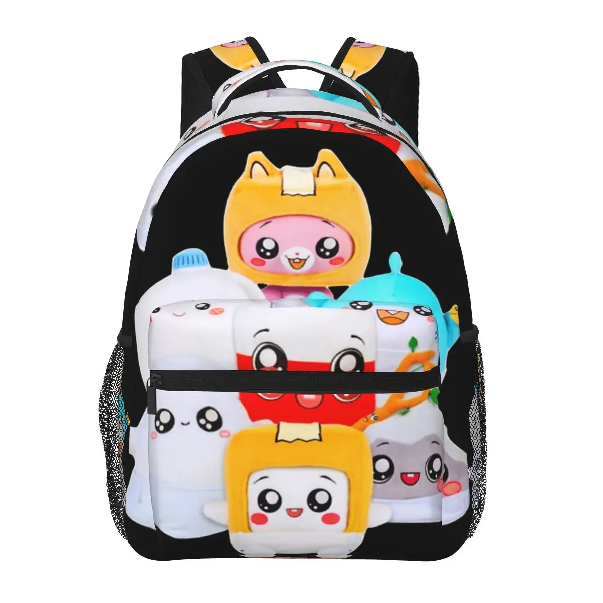 Rocky Lankybox Lanky Box Backpacks Boys Girls Bookbag Students School Bags Cartoon Kids Rucksack Shoulder Bag Large Capacity