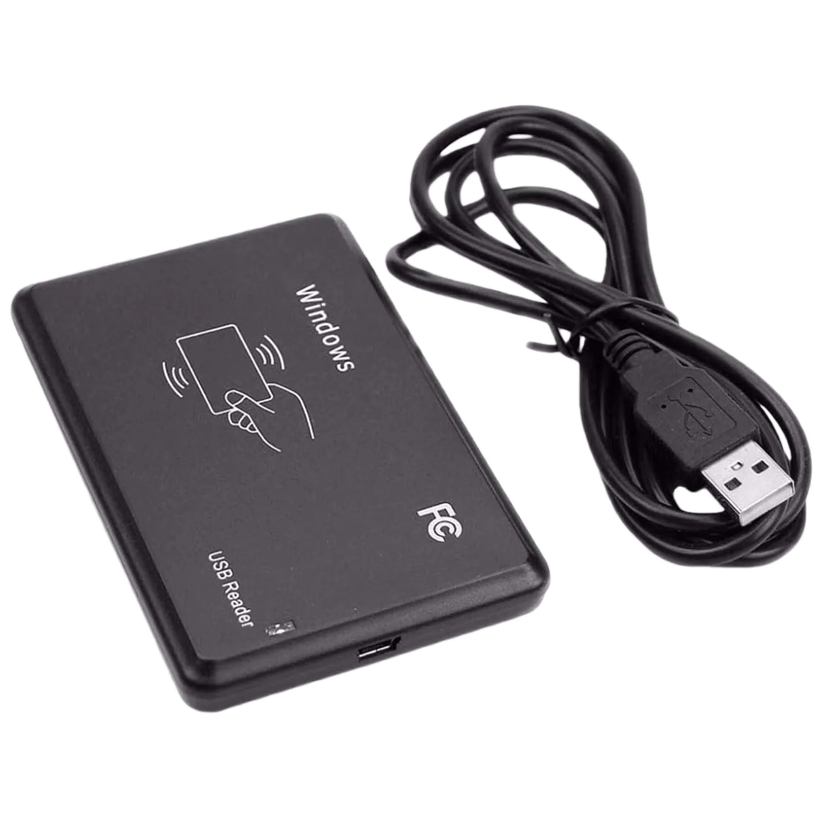 RFID IC Card Reader 13.56MHz Access Control Encrypted Programmer with LED Indicator/Buzzer Compatible for Windows Linux MacOS