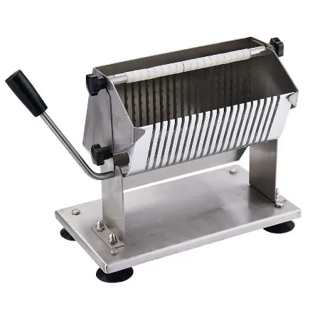 

Stainless steel kitchen manual sausage cross cutting slicer