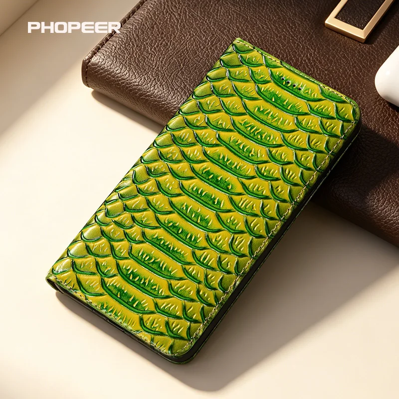 

Luxury Genuine Leather Case for Realme Neo 7 6 5 3 2 X T SE Turbo C71 C75 4G Dragon scale pattern phone case