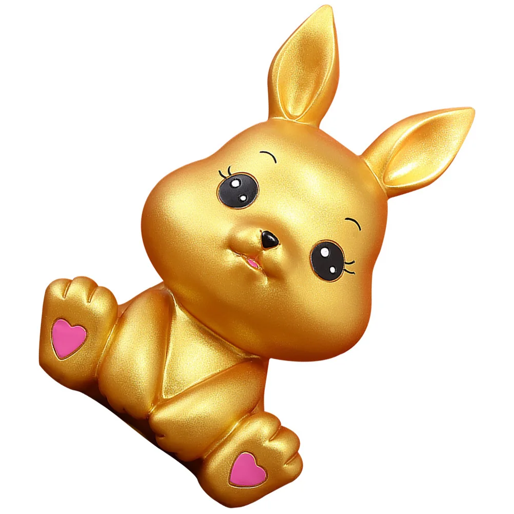 أرنب أصبع البنك سنة الأرنب الفينيل الأرنب عملة البنك للأطفال توفير المال جرة سطح المكتب هدية مزخرفة زودياكت ديكور