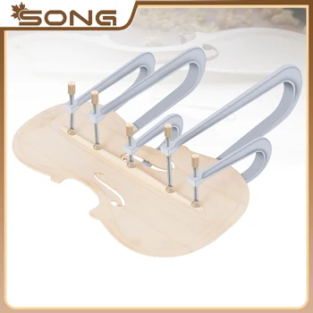 고품질 바이올린 베이스 바 클램프, 바이올린 제작 설치 수리 도구, 금속 사각 클램프, 5 개