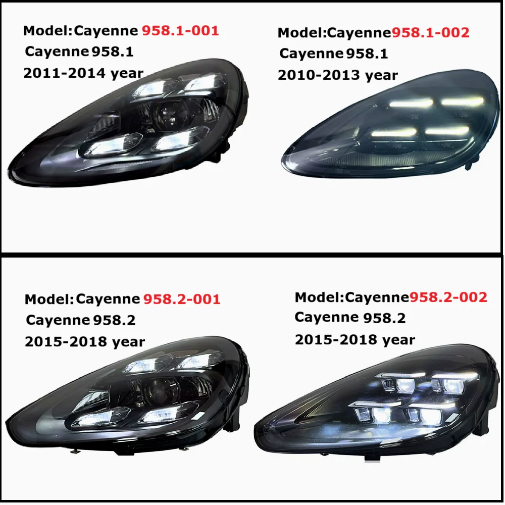Car Lights LED Head Lamps For Porsche Cayenne 958.1 958.2 2011-2017 Upgrade 2023 Matrix Laser headlights