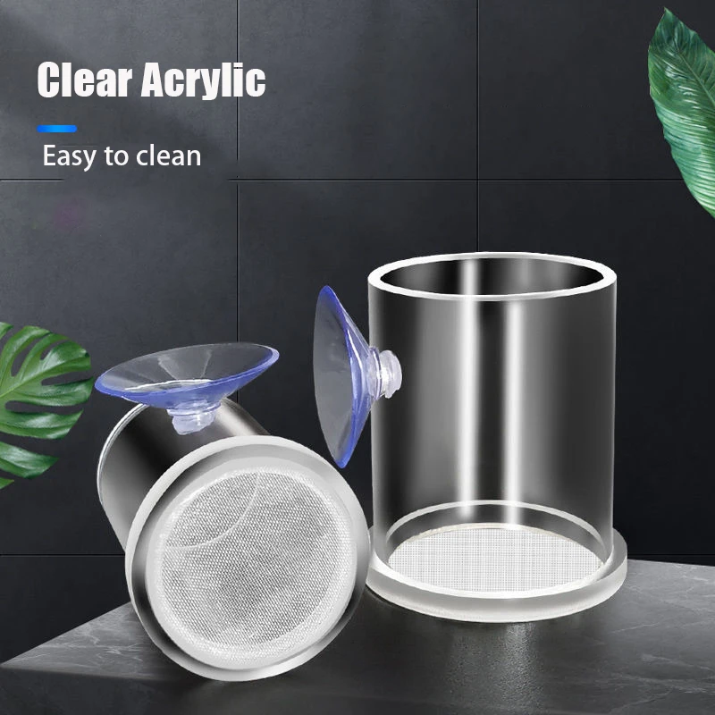 

Transparent brine shrimp feeder with suction cup, aquarium fish fixed feeder, fish tank fixed feeding tube, floating feeding cup