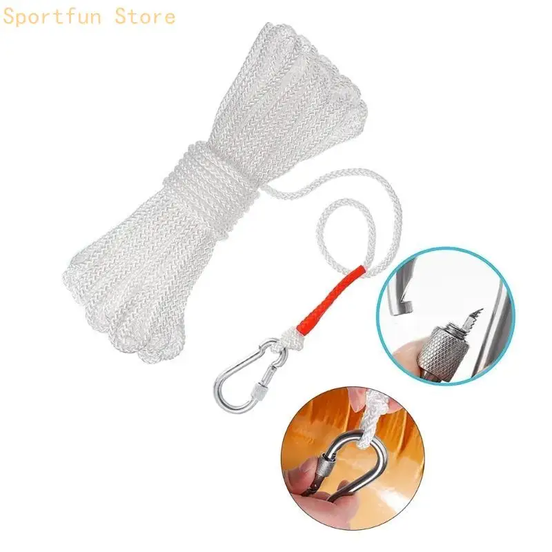 Spring Hooks Life Rope Single Hook Rope, Rope Heaving Line Outdoor X7JD