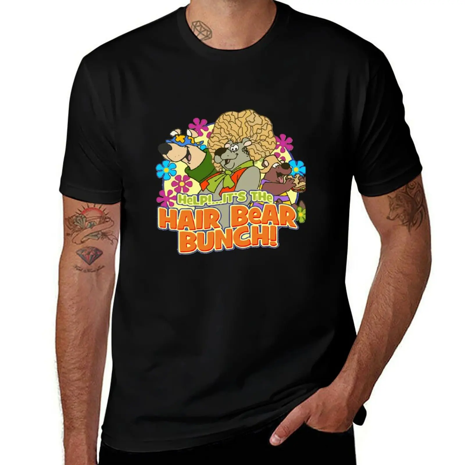 It is the Hair Bear Bunch T-Shirt Trendy Casual Short Sleeve Shirt