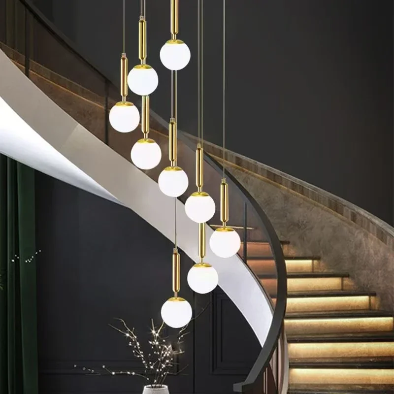 

2025 Modern Led Glass Bulb Chandelier, Suitable For Dining Room, Bedroom, Hall, Stairs, Attic Hanging Lamp Furniture Decoration