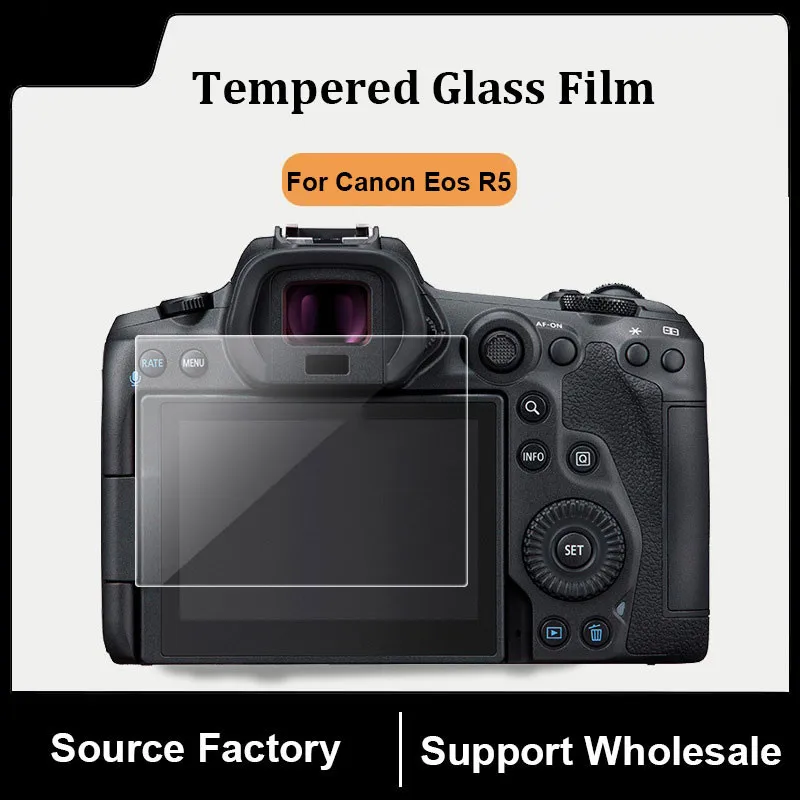 

2PCS Camera Tempered Glass Film Screen Protector for Canon EOS R5 R10 R100 Tempered Glass Film R5c R3 R50 for Canon R6 Mark II