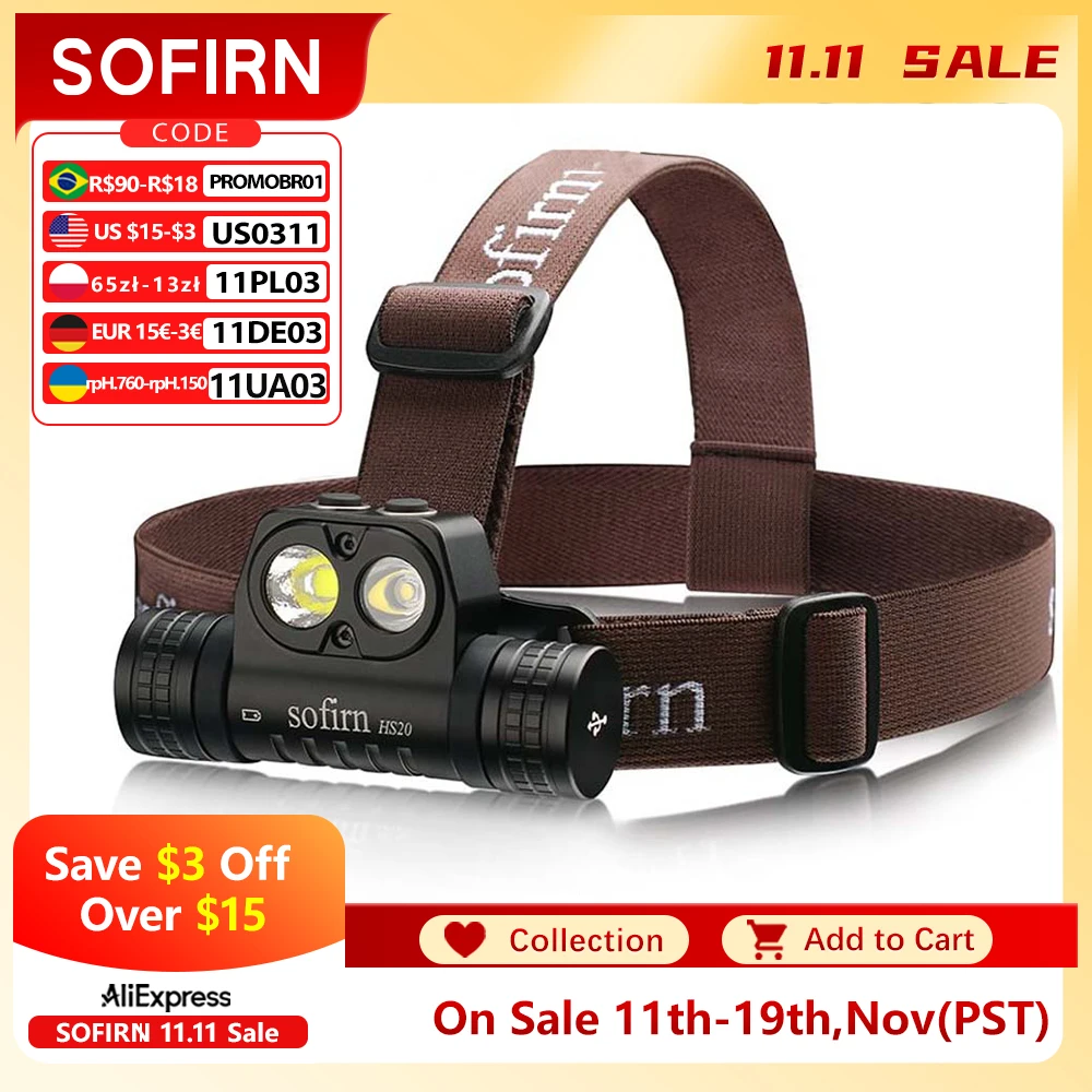 yZ[zSofirn HS20 XHP50.2 LED wbhv 2700lm [d USB C d͂ȃwbhv & X|bgCg