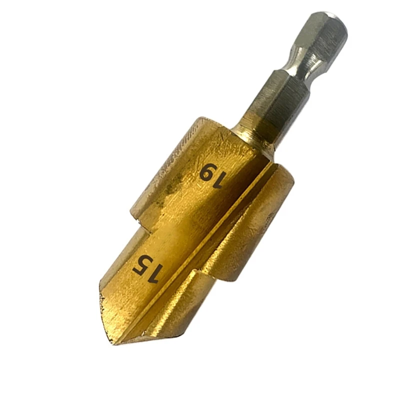 3 Mũi khoan mở rộng ống nước Mũi khoan hình lục giác 6,35mm Bước mũi khoan