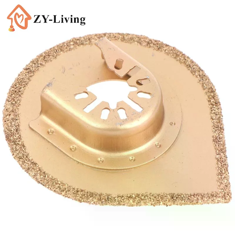 Curved Diamond Oscillating Multi Tool Blade Brazed Abrasive Saw Cutting Disc Grinding Disc For Wood Tile Mortar Renovation Work
