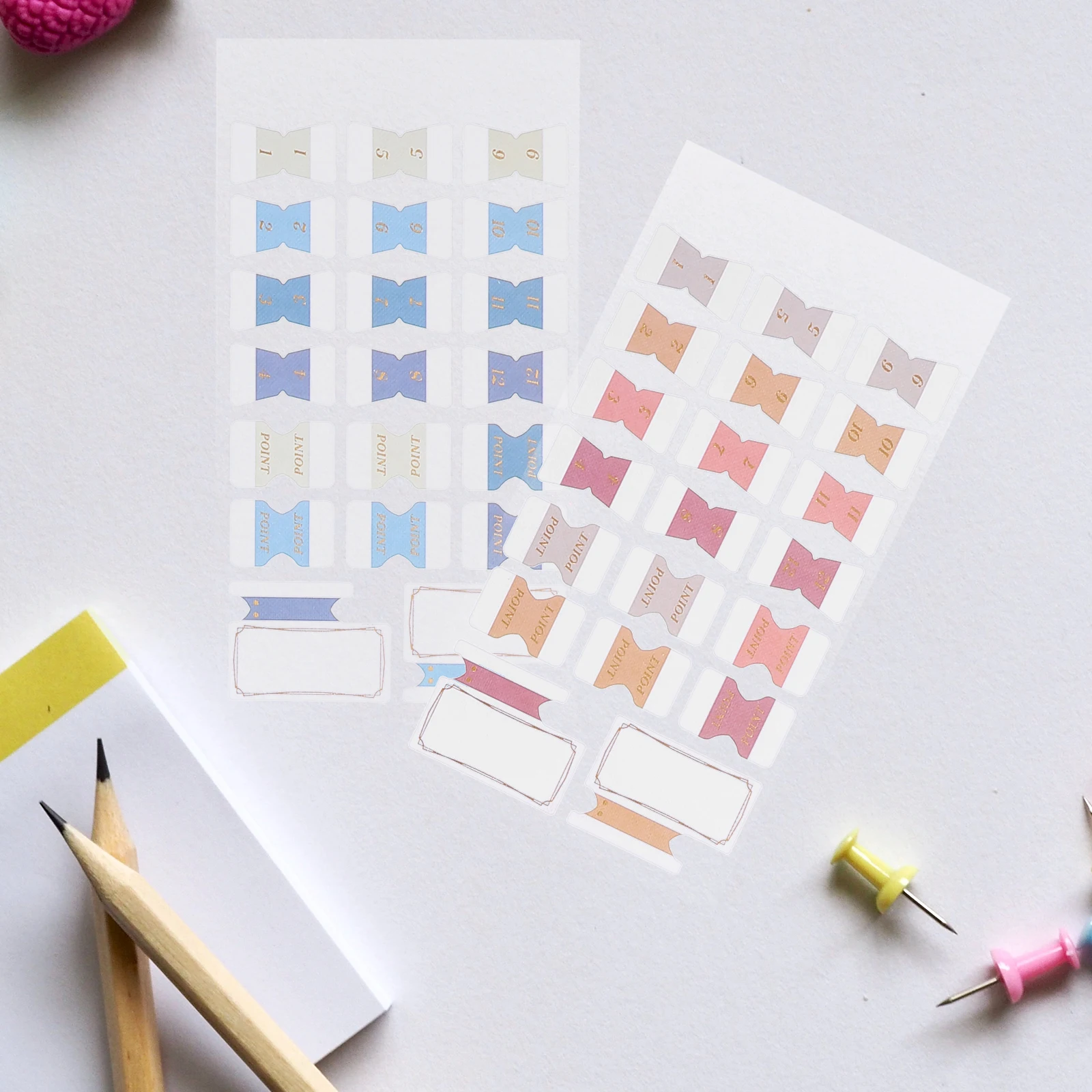 

6 Sheets Book Tabs Adhesive Page Markers Sticky Index Tabs Paper Annotation Supplies Bookmarks Notebook Accessories Practical