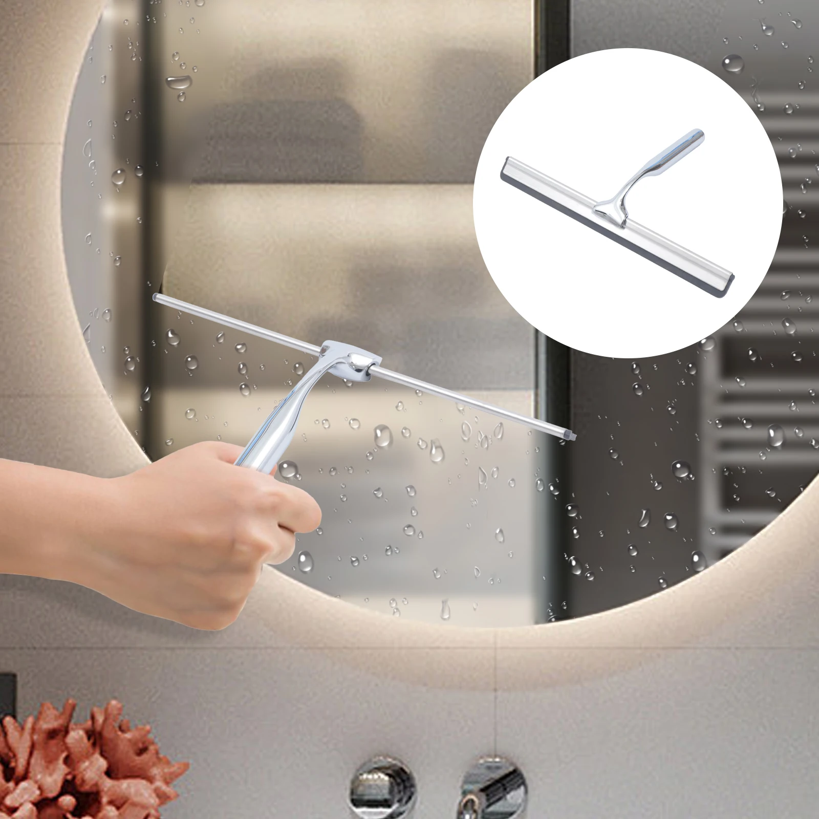 Window Squeegee Cleaner Car Cleaning Glass Mirror Cleaning Tool Kit +Hook