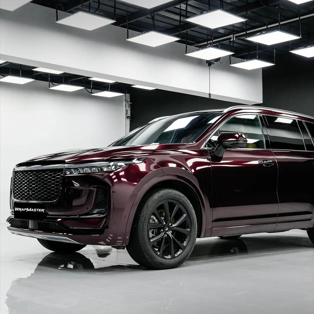 Dry Apply PPF Paint Protection Film Self Healing TPU Metallic Black Rose Car Vinyl Wrapping