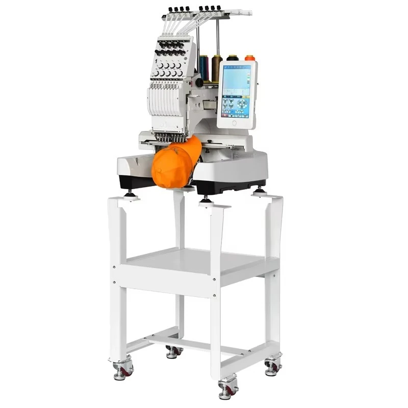 Single Head Professional Embroidery Machine with 15 Needle 1200 SPM Customized 12 Inch Touch Screen Memory for Embroidery Shop