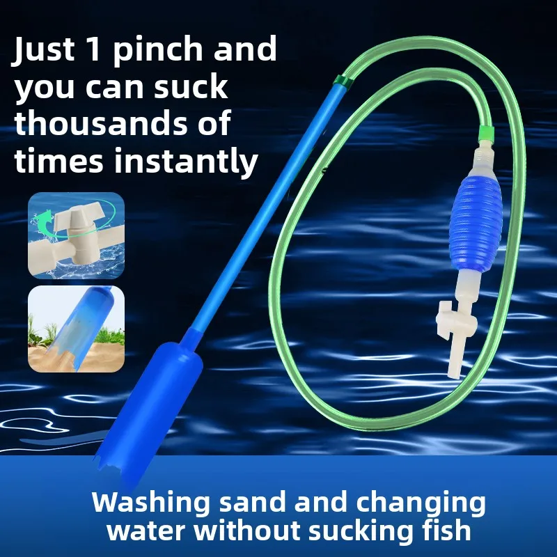 Yjq fish tank water changer, small pumping pipe, automatic toilet suction, water change, cleaning and suction of feces