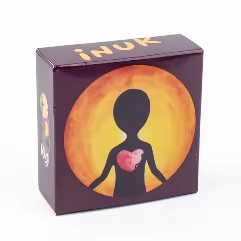 Hot Selling INUK 98 Cards Deck Psychology Tarot English Visions Divination Edition Deck Board Playing Games 8.4x8.4CM
