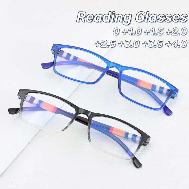 

New Fashionable Printed Reading Glasses High-definition Elderly Presbyopia Glasses TR Frame Comfortable Portable Eyewear