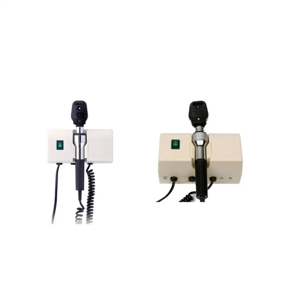Portable Eye Ophthalmoscope Optical Eye Testing Machine Direct Ophthalmoscope Wall Mounted Halogen Bulb Optometry Equipment