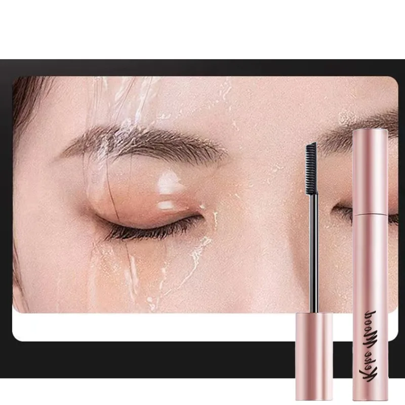 Silk fiber matte eye black superfine brush eyelash extension waterproof quick dry brown black mascara curling cream