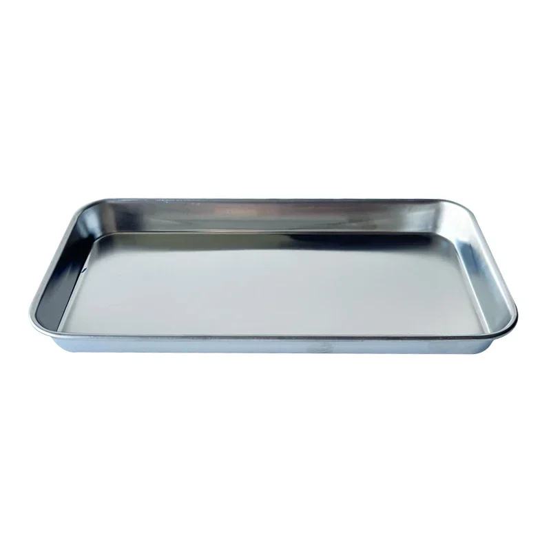 Stainless Steel Cosmetic Storage Tray Tattoo Equipment Tray Manicure Tweezers Doctor Surgery Dental Tray Fake Nail Tray Tool