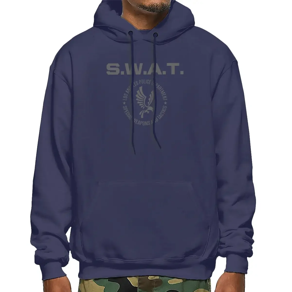 Swat Lapd Los Angeles Police Dep Tv Series S.W.A.T. Reboot Inspired Hoodie Sweatshirts Hoodies Cool Casual Splicing Streetwear