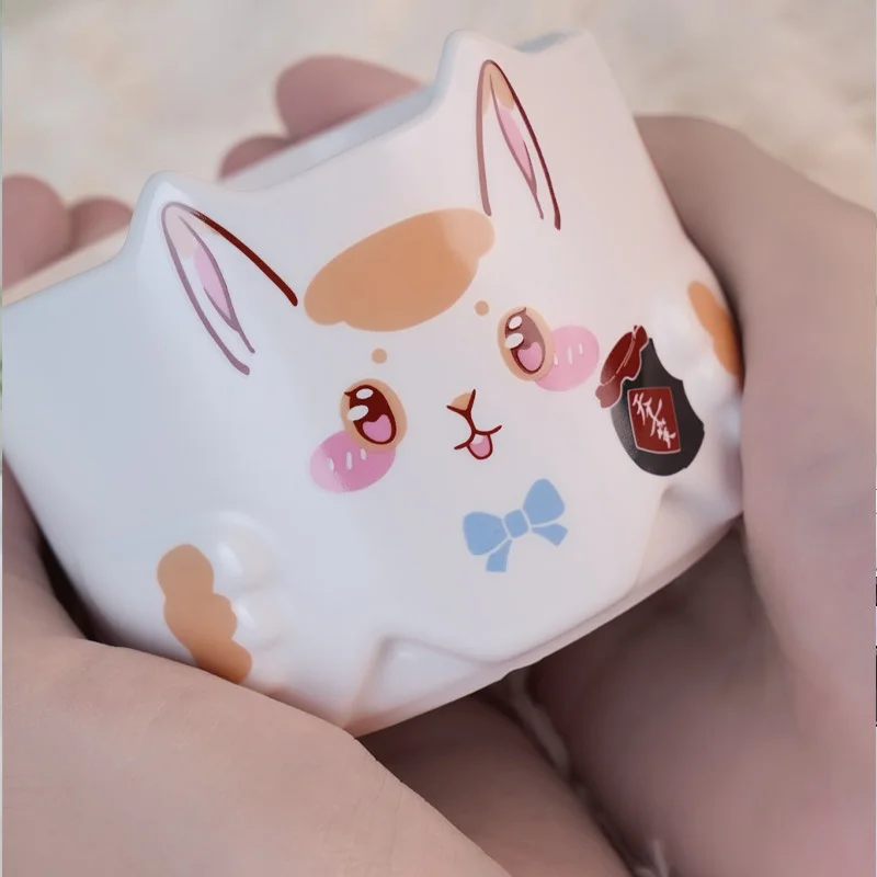 Mo Dao Zu Shi MDZS Wei Wuxian Lan Wangji Cartoon Can Stacked Small Animal Ceramic Mug Cup Cute Water Cup Anime Cosplay Gifts
