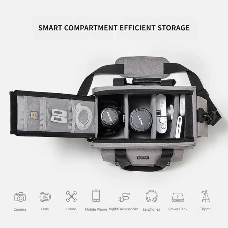 Thin Protective Camera Case Handbag For Travel Photography With Scratch Complimentary Interior And Storage Pockets  D2RC