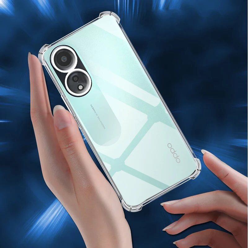 Shockproof Clear Case for Oppo A58 4G 6.72\