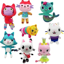 Hot Gabby Dollhouse Plush Toy Mercat Cartoon Stuffed Animals Smiling Cat Car Cat Hug Gaby Girl Dolls Kids Birthday Gifts