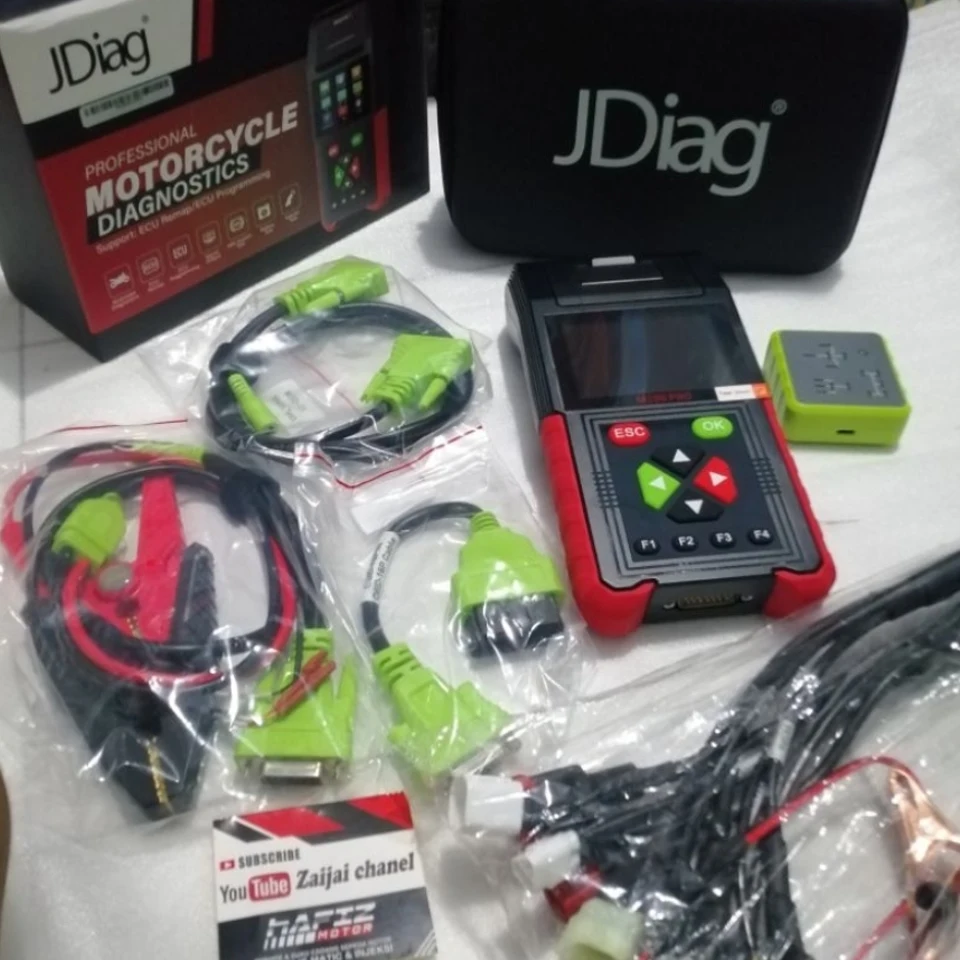 JDiag M200 Pro Diagnostic Scanner with Honda ECU Remap Universal Motorcycle Scanner Battery Tester ABS System Test Fault Codes
