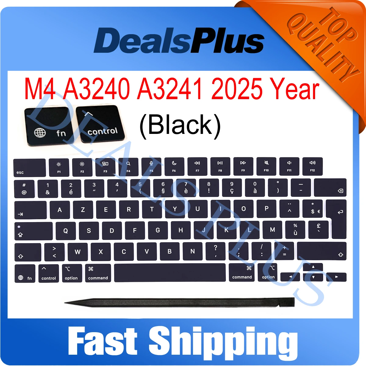 新しい（黒）キーキャップ交換用 Macbook Air/Pro Max M4 M5 A3240