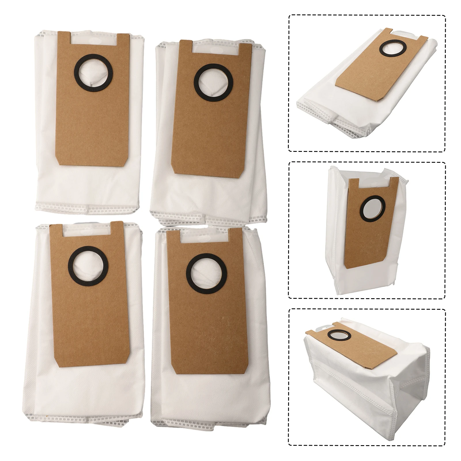 Replacement Dust Bags for Uwant U200 U200 for Pro Robot Vacuum Cleaner 4/10 Pack Dust Bags for Dust Bin Maintenance