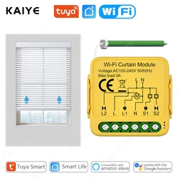 Tuya WiFi Curtain Blinds Module Switch Controller Roller Shutter Motor Smart Life App Voice Control Works with Alexa Google home