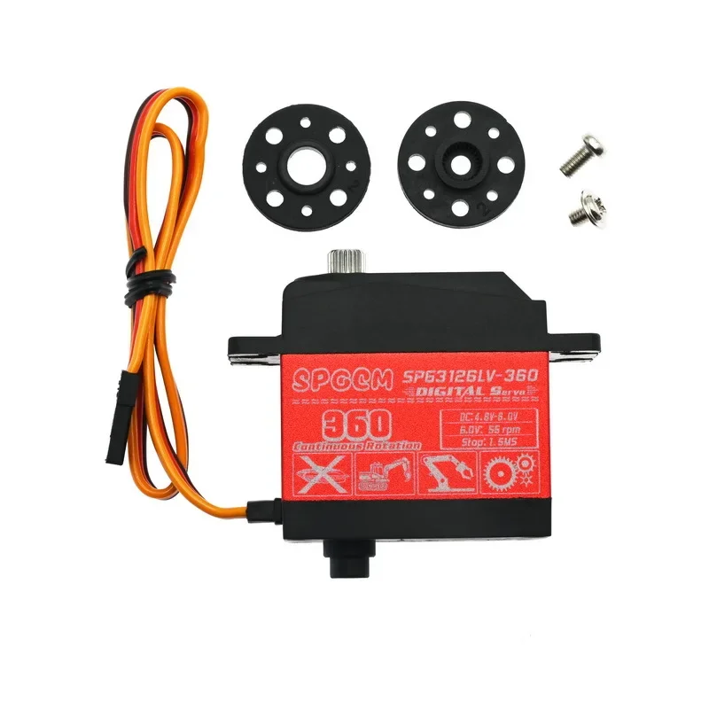 

SPG3126LV-360 continuous rotation high torque digital dual-axis servo with linear change SPG Servo For Robots