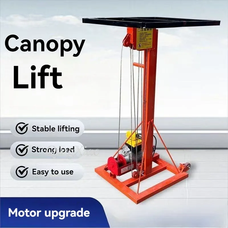 Mobile Portable Hoist For Installing Roller Shutter Door Cold Storage Panel Canopy And Ventilation Duct On Various Working Sites - view 2