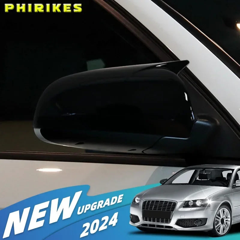 

Carbon pattern Side Wing Mirror Caps For Audi A3 S3 8P A4 S4 B6 B7 8E 8H A6 S6 C6 4F Pre-facelift Sticking Covers