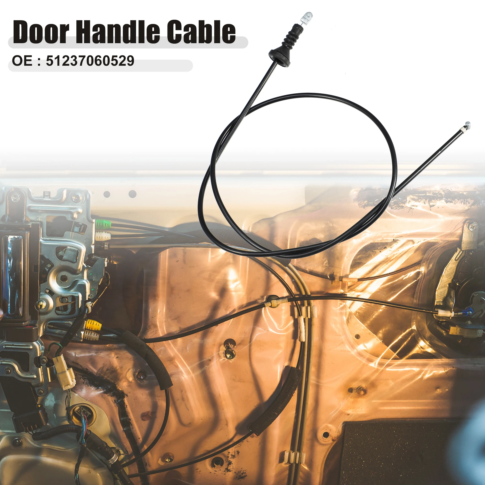 

UXCELL Трос открывания капота Трос дверной ручки подходит для BMW 325i Base 3.0L 51237060529