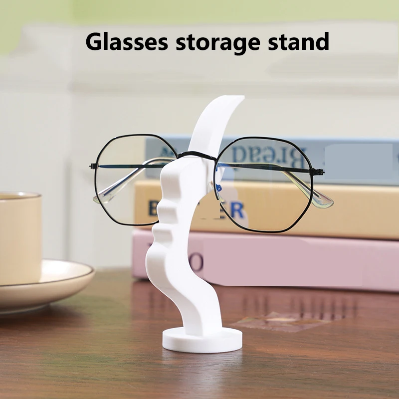 A simple-shaped eyeglass storage stand is a simple decorative item to prevent your glasses from being left unfound