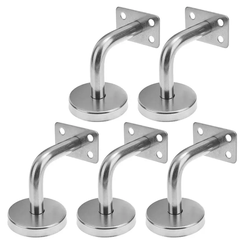 3/5pcs Stainless Steel Handrail Bracket Wall Mounted Bracket Support Hand Rail Stair Railing Guardrail Accessories