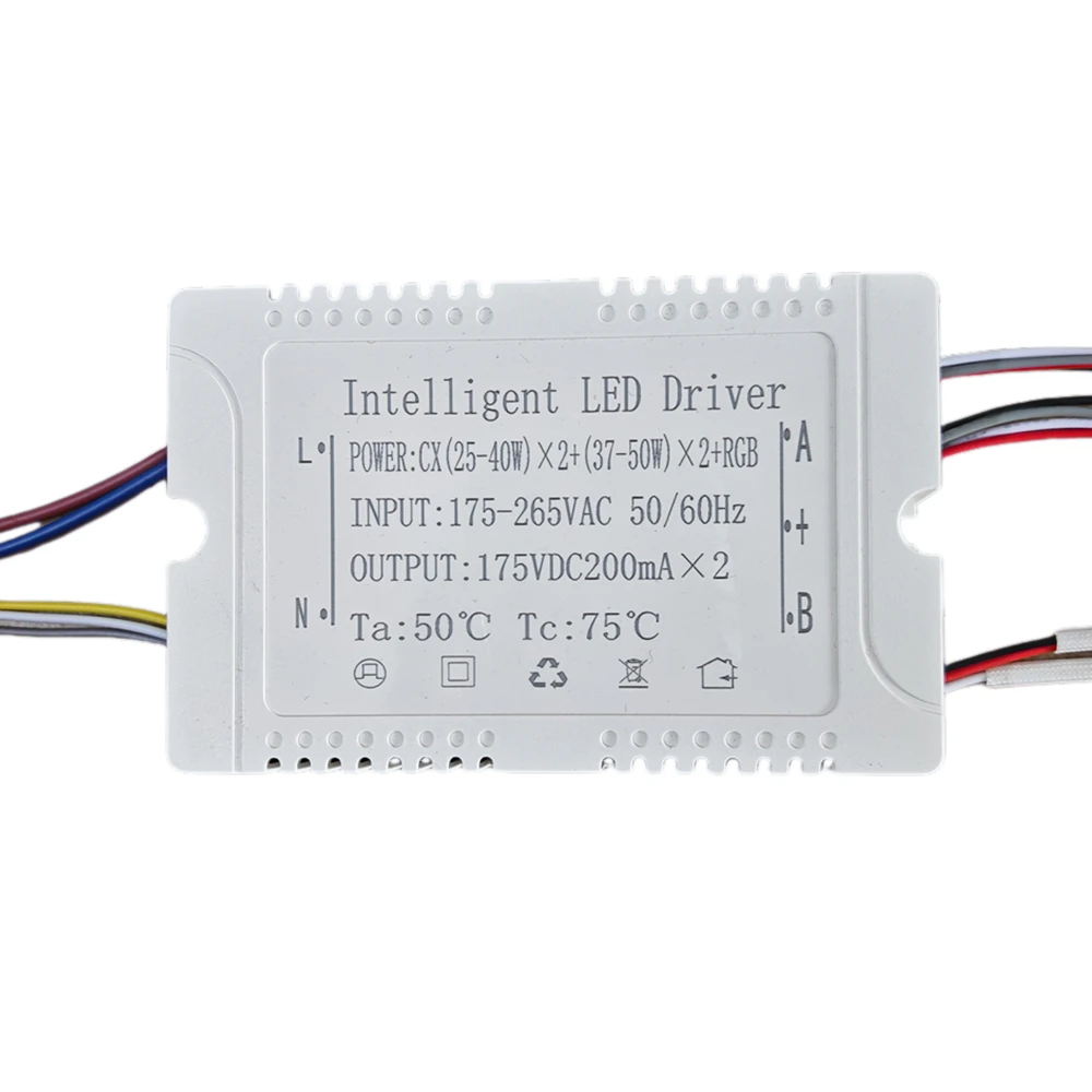 Infrared LED Driver CX-25-40Wx2+37-50Wx2+RGB Remote Control Intelligent Dimming&Color-Changeable For Repair Replace Chandelier